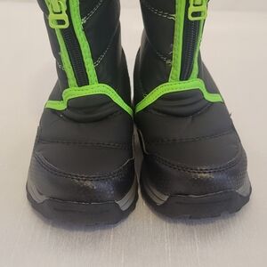 Kids' Black and Green Adventure Boots